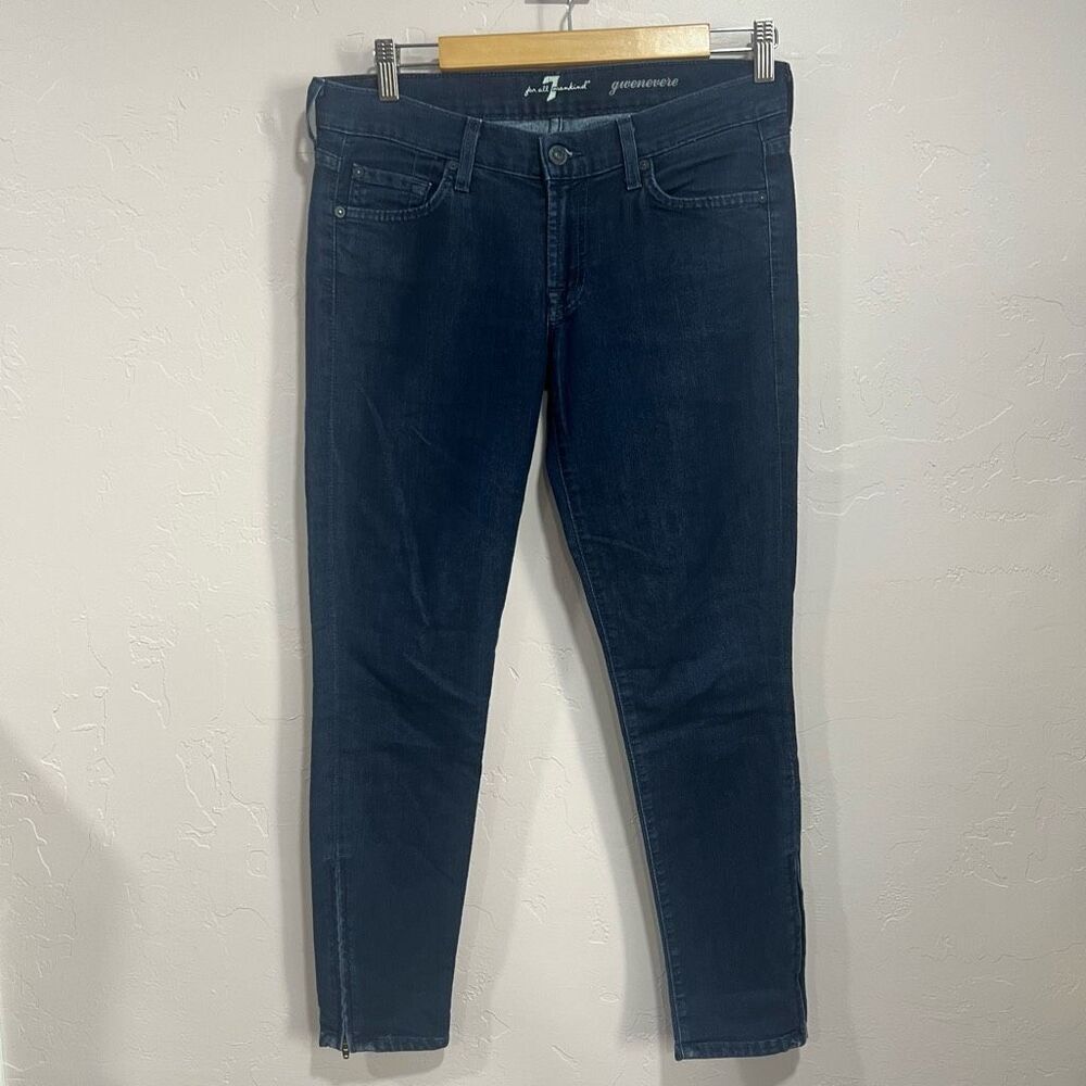 7 For All Mankind Women's Gwenevere Skinny Mid Rise Jeans